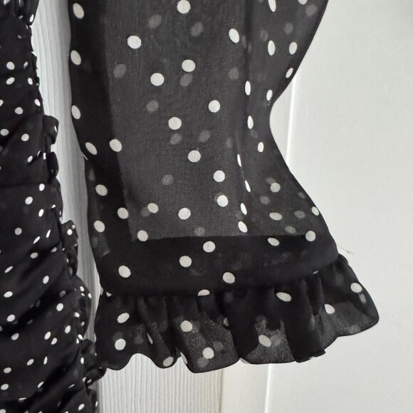 Magda Butrym "Barletta" Polka-Dot Silk Mini Dress, size 34 (fits size 0) - Picture 8 of 15
